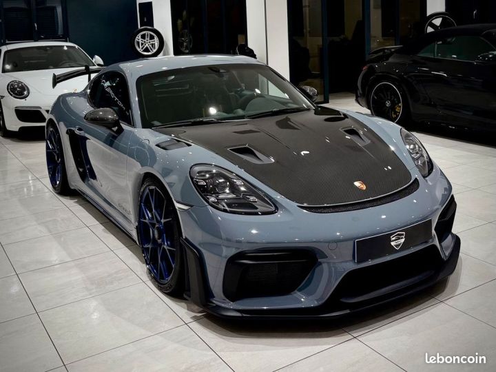 Porsche 718 Cayman GT4 RS PACK WEISSACH CLUBSPORT 4.0i 500 CH PDK CARBONE FEUX PDLS+ LIFT BOSE CAMÉRA GRIS ARCTIQUE 1ER MAIN APPROVED 09.2026 XPEL COMPLET 5.500KMS Gris - 2