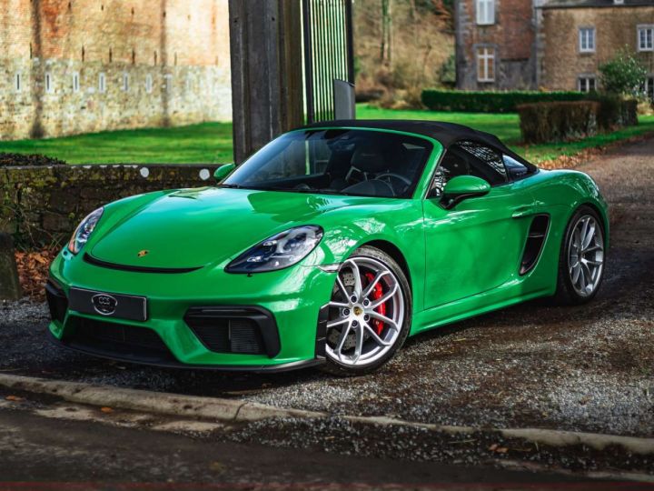 Porsche 718 Spyder PDK-Chronos-Python Green- Approuved- Vert - 1