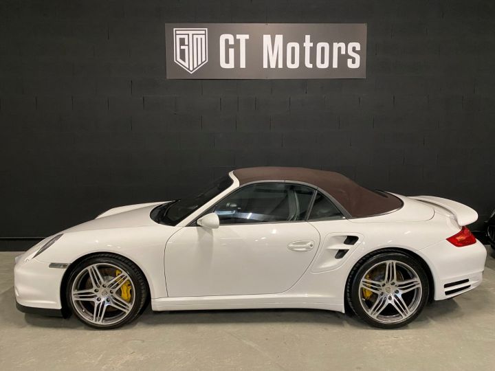 Porsche 911 911 TURBO Cabriolet Boite Mécanique Blanc - 3