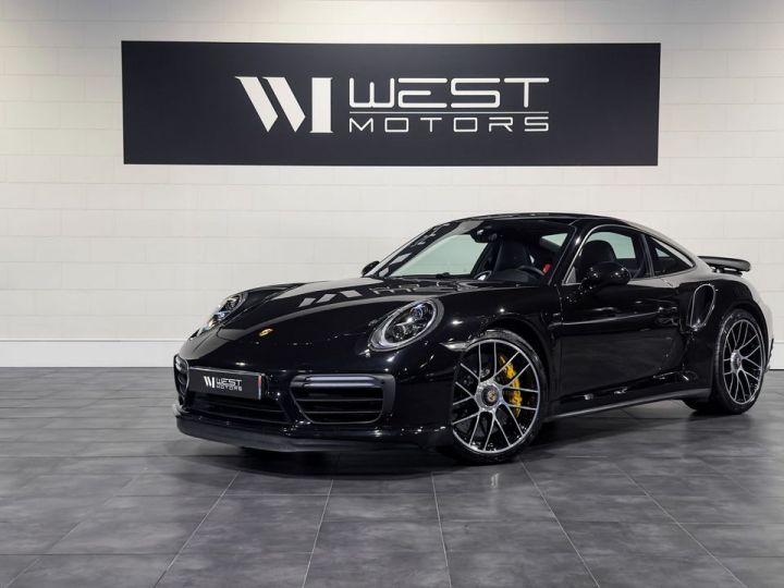 Porsche 911 991.2 Turbo S 3.8 580 – 1°Main Française Toit Pano PDLS+ Carbone Sièges ventilés 1554EMOIS Noir - 1