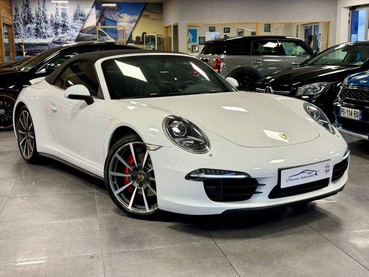 Porsche 911 (991) CABRIOLET 3.8 400 CARRERA 4S blanc verni - 6