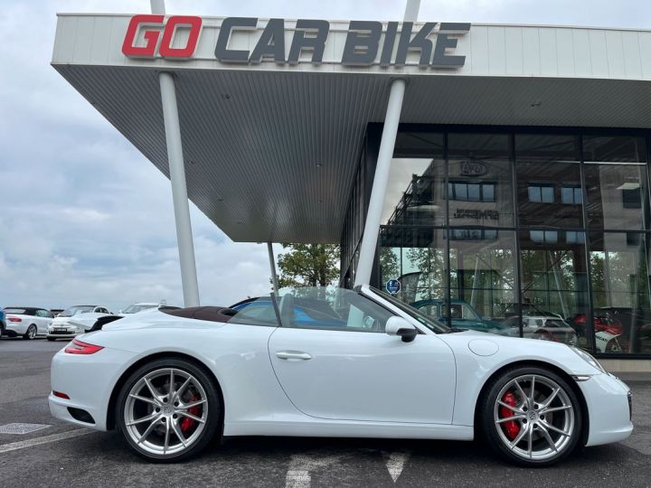 Porsche 911 991 Cabriolet Phase 2 420 ch PDK LIFT PSE Chrono PDLS PDCC 20P 1069-mois Blanc - 5