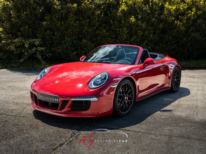 Porsche 911 991 Phase 1 Carrera 4 GTS Cabriolet - 3.8l - 430ch – PDK – Pack Sport Chrono – Echappement Sport– PDLS+ - Bose – Cuir étendu – Sièges Sport 18 Pos - Rouge Carmin - 1