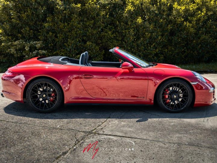 Porsche 911 991 Phase 1 Carrera 4 GTS Cabriolet - 3.8l - 430ch – PDK – Pack Sport Chrono – Echappement Sport– PDLS+ - Bose – Cuir étendu – Sièges Sport 18 Pos - Rouge Carmin - 8