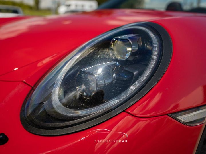 Porsche 911 991 Phase 1 Carrera 4 GTS Cabriolet - 3.8l - 430ch – PDK – Pack Sport Chrono – Echappement Sport– PDLS+ - Bose – Cuir étendu – Sièges Sport 18 Pos - Rouge Carmin - 54