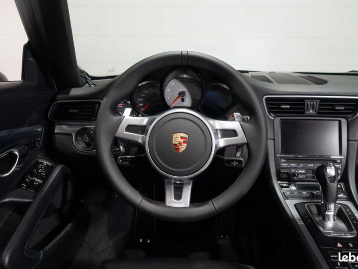 Porsche 911 991 Phase 1 Carrera S Cabriolet 3.8 400 PDK FRANÇAISE PSE Volant SportDesign Tout Cuir Blanc - 10