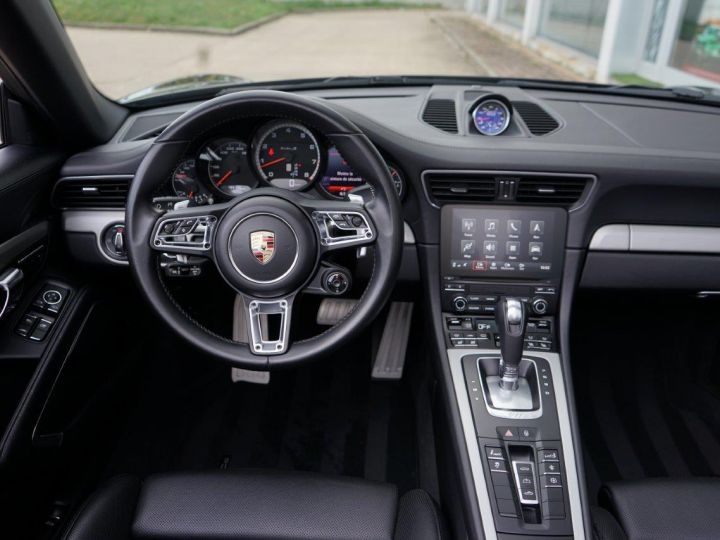 Porsche 911 991 PHASE 2 CABRIOLET 3.8 580 CH TURBO S - Révisée - Garantie 12 Mois - Ventilés - Volant Chauffant - Tout Cuir Noir Métallisé - 18
