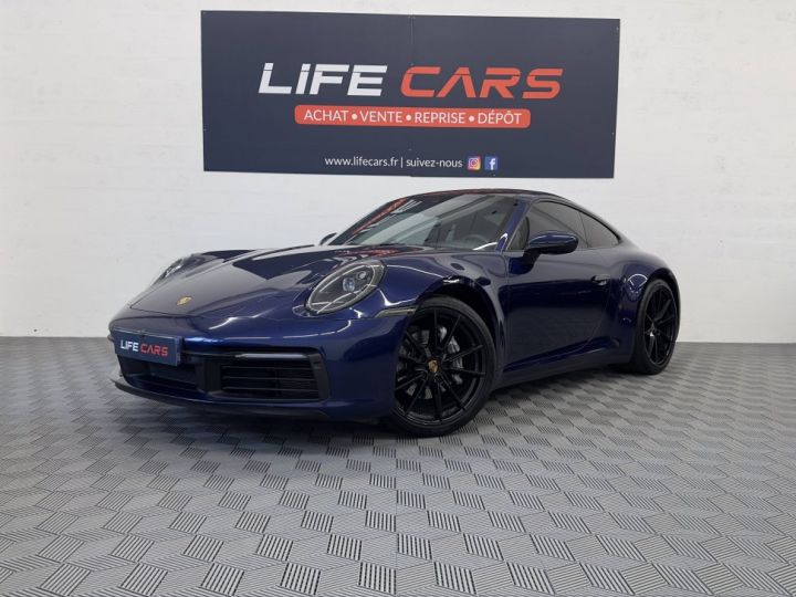 Porsche 911 (992) 3.0 385ch PDK 2020 2ème main éligible Approved origine France toit ouvrant BLEU - 1