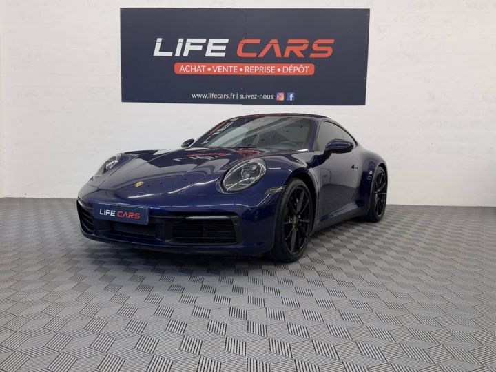 Porsche 911 (992) 3.0 385ch PDK 2020 2ème main éligible Approved origine France toit ouvrant BLEU - 2