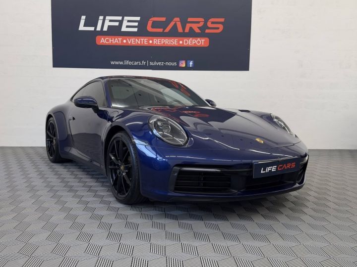 Porsche 911 (992) 3.0 385ch PDK 2020 2ème main éligible Approved origine France toit ouvrant BLEU - 4