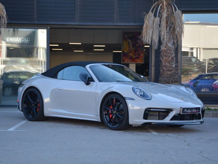 Porsche 911 992 Cabriolet CARRERA S IMMAT FRANCE LOA 1 458 Euros Par Mois Kit Aero Gris Craie 450CV 450 CV Gris - 2