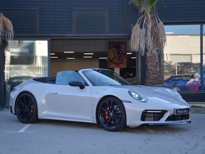 Porsche 911 992 Cabriolet CARRERA S IMMAT FRANCE LOA 1 458 Euros Par Mois Kit Aero Gris Craie 450CV 450 CV Gris - 9