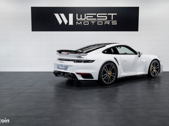 Porsche 911 992 Turbo S 3.8 650 – 1°Main Française Aéro Kit PASM -10mm PDLS+ Surpiqures TO 2491EMOIS Blanc - 4