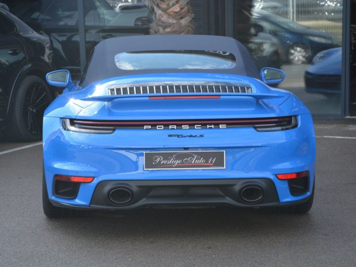 Porsche 911 992 TURBO S Cabriolet 1ere main 650 CV Bleu Requin Origine France 2022 LOA 1918,95 Euros / mois Bleu - 5