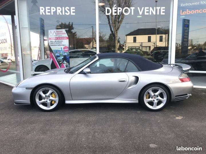 Porsche 911 (996) Cabriolet 450CH TURBO S Gris - 6