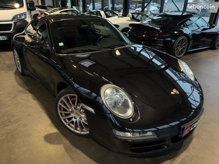 Porsche 911 997 Carrera 4s 355CH Pack Chrono Suspension Sport Sièges cuir Jantes 19P GPS  - 3