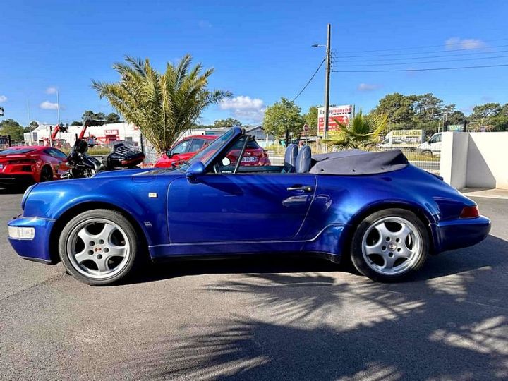 Porsche 911 CAB TURBO LOOK USINE WLT 3.6 Carrera 3600cm3 250cv  Bleu Nacré - 5