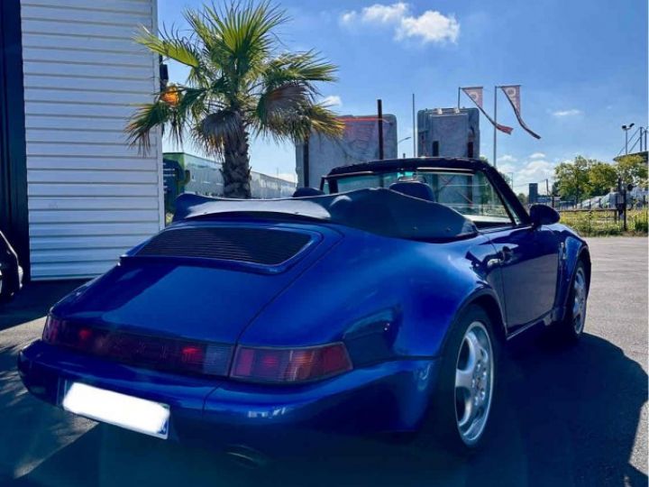 Porsche 911 CAB TURBO LOOK USINE WLT 3.6 Carrera 3600cm3 250cv  Bleu Nacré - 6