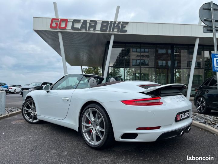 Porsche 911 Cabriolet 3.0 420ch S PDK Chrono Sport Lift PDCC PDLS+ PSE Camera 20P 1009-mois Blanc - 7