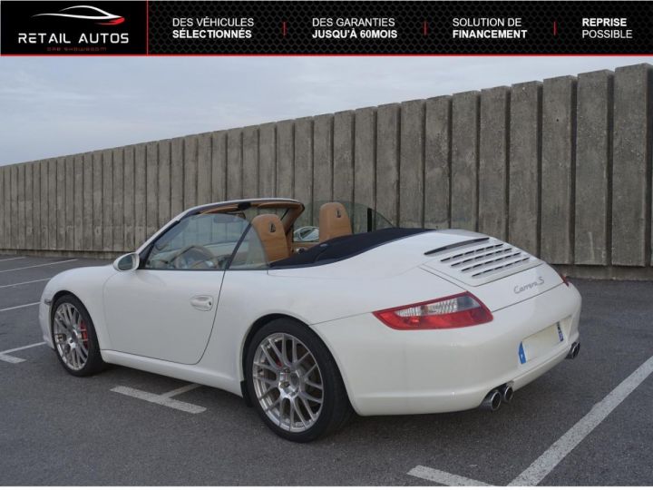 Porsche 911 CABRIOLET 3.8i TYPE 997 Carrera S BLANC - 4