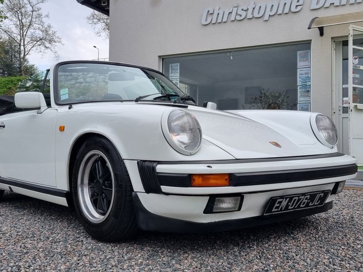 Porsche 911 Carrera 3.2 Cabriolet Blanc - 1