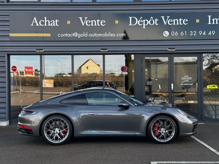 Porsche 911 Coupe 992 Carrera 4S 450cv PDK, Pack Sport Chrono, PSE, TO Verre, Bose Malus Inclus Gris - 6