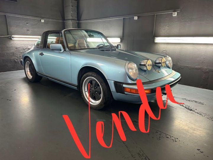 Porsche 911 TARGA 3.0 SC Bleu Ciel - 1