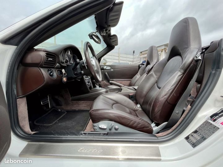 Porsche 911 Turbo (997) (2) cabriolet 3.8 500 pdk bose cuir étendu garantie 12 mois intégrale Blanc - 5