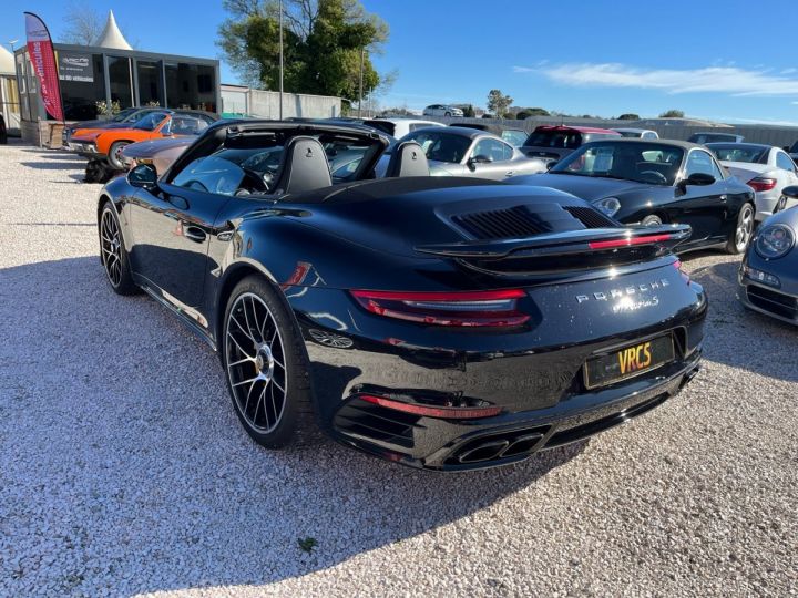 Porsche 911 TURBO CABRIOLET S PDK A Noir - 4