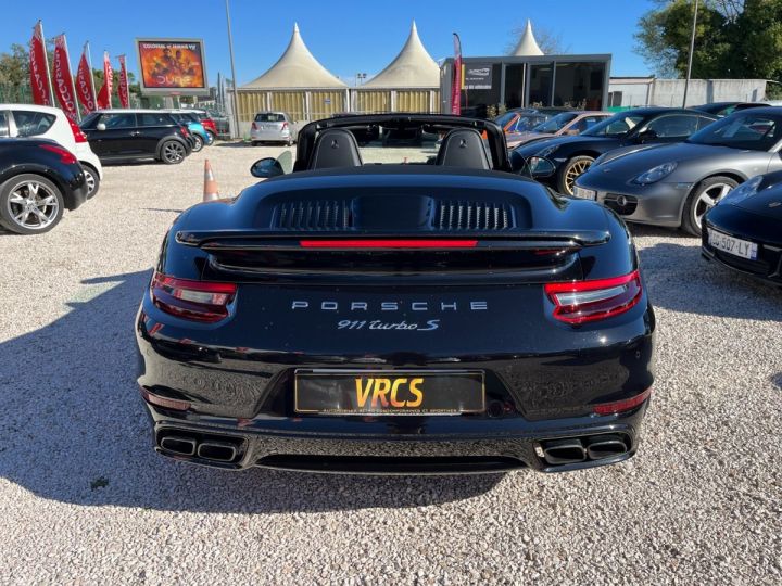 Porsche 911 TURBO CABRIOLET S PDK A Noir - 10