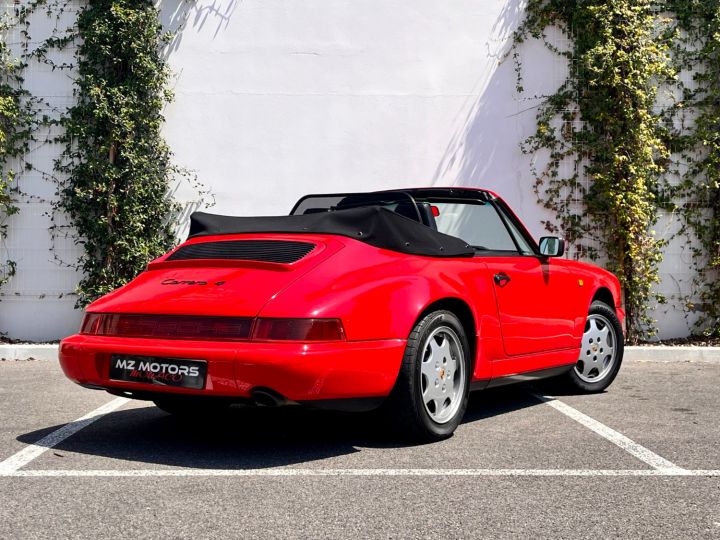 Porsche 911 type 964 3.6 Carrera 4 Cabriolet Rouge Occasion - 9