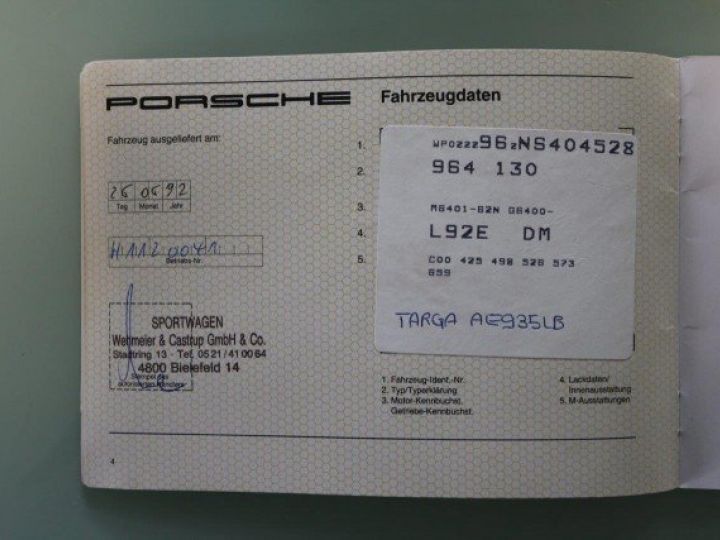 Porsche 911 Type 964 3,6 CARRERA 4 Ph2     Essence GRIS POLAIRE - 48