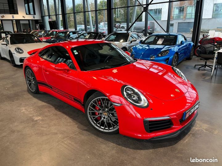 Porsche 911 Type 991 Carrera S 420 ch PDK Suivi complet PASM BOSE Echappement Sport 1549-mois Rouge - 3