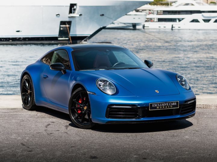 Porsche 911 TYPE 992 CARRERA S PDK 450 CV - MONACO Argent GT Metal (Covering Bleu Satin Mat) - 3