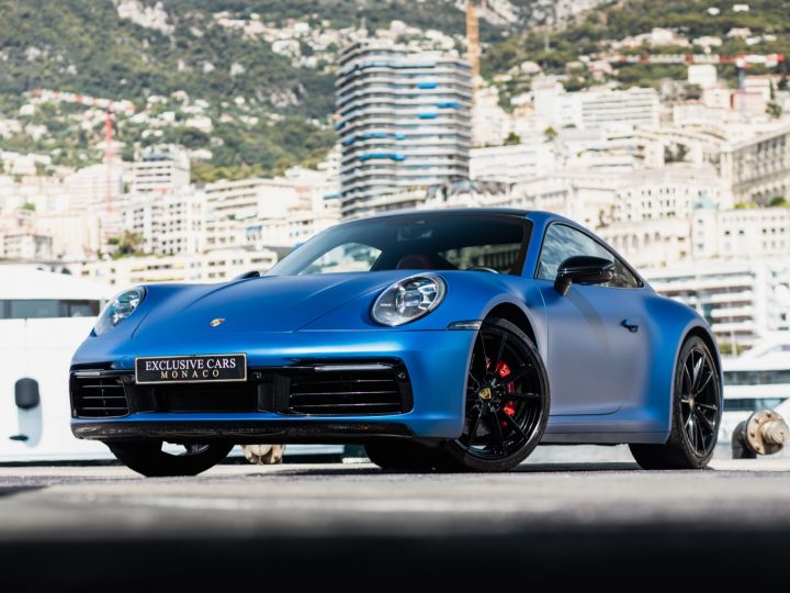 Porsche 911 TYPE 992 CARRERA S PDK 450 CV - MONACO Argent GT Metal (Covering Bleu Satin Mat) - 18