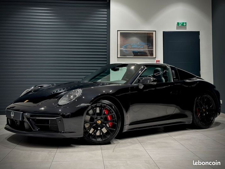 Porsche 911 TYPE 992 TARGA 4 GTS 3.0i 480 CH PDK 8 BLACK PACK INT CARBONE FEUX MATRIX ACC BOSE CAM360 JA RS SPYDER 20-21 IMMAT FRANCE 1ER MAIN 9 000 KMS Approved  Noir - 1