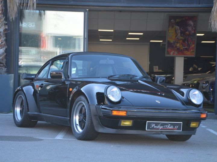 Porsche 930 Turbo 3.3 Coupe Origine France Toit Ouvrant 51000 km Certifié Expertise Parfait état Noir - 2