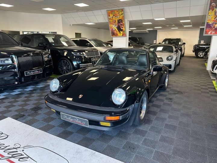 Porsche 930 Turbo 3.3 Coupe Origine France Toit Ouvrant 51000 km Certifié Expertise Parfait état Noir - 13