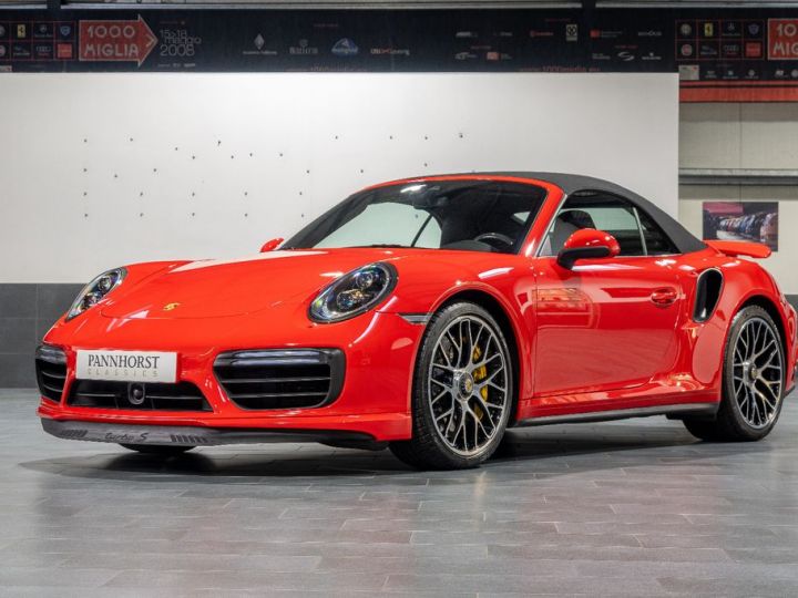 Porsche 991 .2 Turbo S 581 PDK / Carbon / PDLS+  / CHRONO / PASM  / PDLS+/ BOSE / PTV+/ Porsche APPROVED 04/2026 Reconductible Rouge - 1