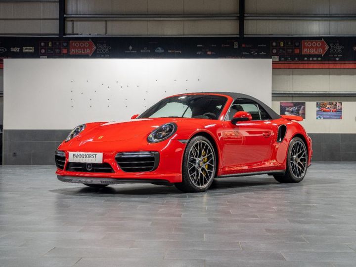 Porsche 991 .2 Turbo S 581 PDK / Carbon / PDLS+  / CHRONO / PASM  / PDLS+/ BOSE / PTV+/ Porsche APPROVED 04/2026 Reconductible Rouge - 2