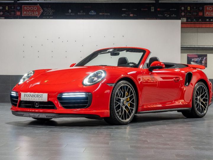 Porsche 991 .2 Turbo S 581 PDK / Carbon / PDLS+  / CHRONO / PASM  / PDLS+/ BOSE / PTV+/ Porsche APPROVED 04/2026 Reconductible Rouge - 3