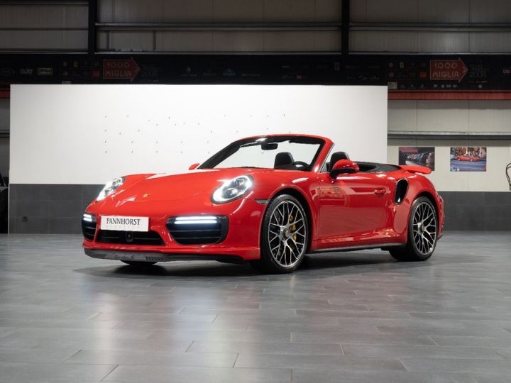 Porsche 991 .2 Turbo S 581 PDK / Carbon / PDLS+  / CHRONO / PASM  / PDLS+/ BOSE / PTV+/ Porsche APPROVED 04/2026 Reconductible Rouge - 5