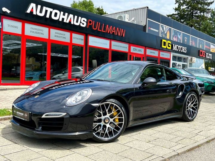 Porsche 991 .2 Turbo S 581 PDK / Carbon / PDLS+  / CHRONO / PASM  / PDLS+/ BOSE / PTV+/ Porsche APPROVED 05/2025 Reconductible Noire - 1