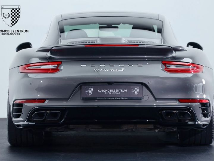 Porsche 991 .2 Turbo S 581 PDK / Carbon / PDLS+  / CHRONO / PASM  / PDLS+/ BURMEISTER / PTV+/ Porsche APPROVED 08/2025 Reconductible Gris - 5