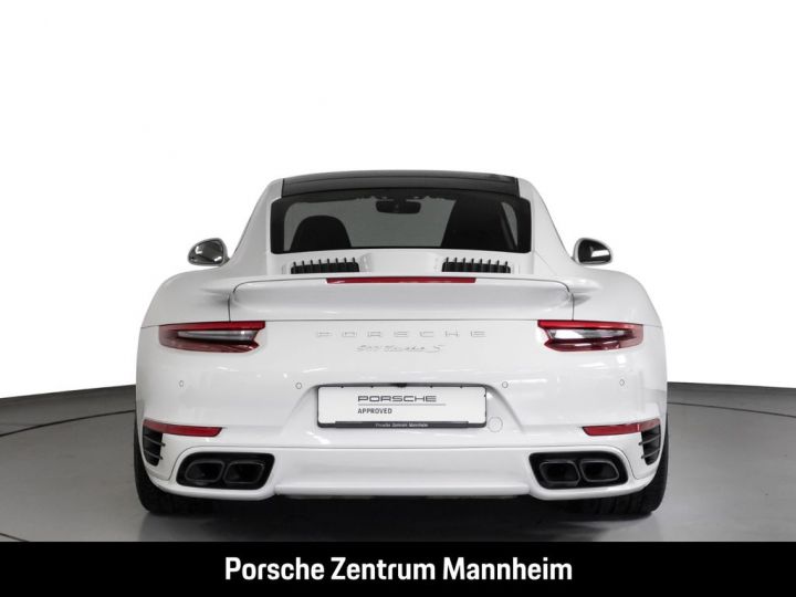 Porsche 991 .2 Turbo S 581 PDK/ T.O. / CHRONO / PASM  / PDLS+/ BOSE / PTV+/ Porsche APPROVED 12 mois Reconductible Blanche - 2