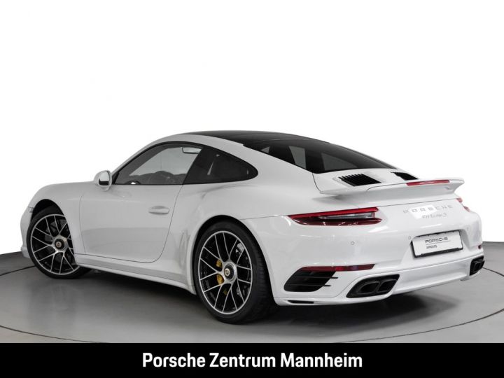 Porsche 991 .2 Turbo S 581 PDK/ T.O. / CHRONO / PASM  / PDLS+/ BOSE / PTV+/ Porsche APPROVED 12 mois Reconductible Blanche - 4