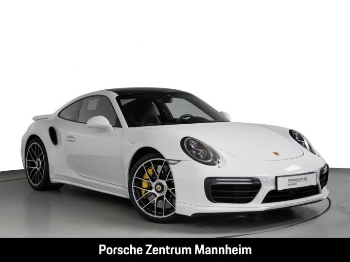 Porsche 991 .2 Turbo S 581 PDK/ T.O. / CHRONO / PASM  / PDLS+/ BOSE / PTV+/ Porsche APPROVED 12 mois Reconductible Blanche - 8