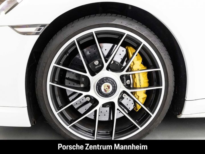 Porsche 991 .2 Turbo S 581 PDK/ T.O. / CHRONO / PASM  / PDLS+/ BOSE / PTV+/ Porsche APPROVED 12 mois Reconductible Blanche - 9