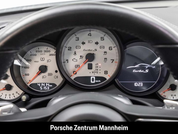 Porsche 991 .2 Turbo S 581 PDK/ T.O. / CHRONO / PASM  / PDLS+/ BOSE / PTV+/ Porsche APPROVED 12 mois Reconductible Blanche - 15