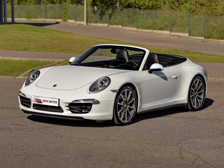 Porsche 991 3,8 L 400 Ch Carrera 4S Cabriolet PDK Blanc Pur - 1